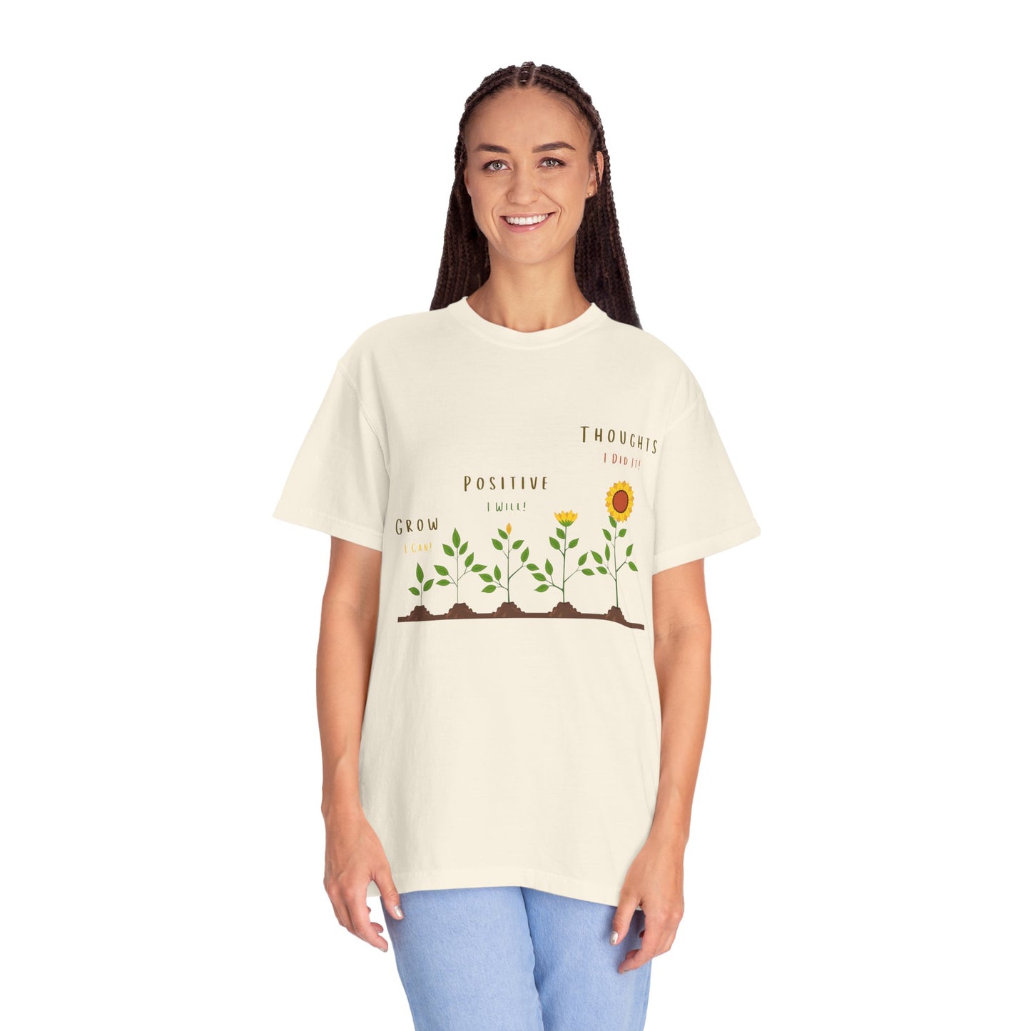 Grow Positive Thoughts Tshirt, Recovery Tshirt, Inspirational Tshirt
