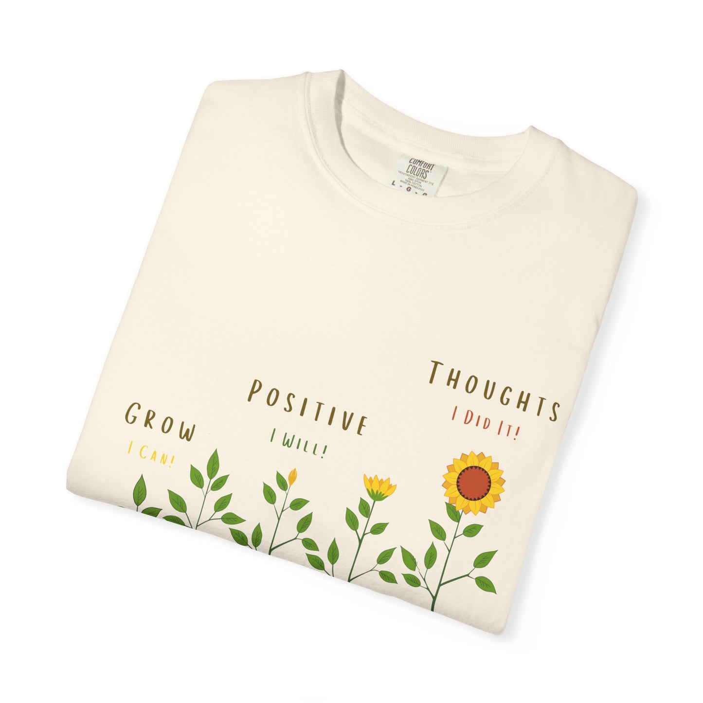 Grow Positive Thoughts Tshirt, Recovery Tshirt, Inspirational Tshirt