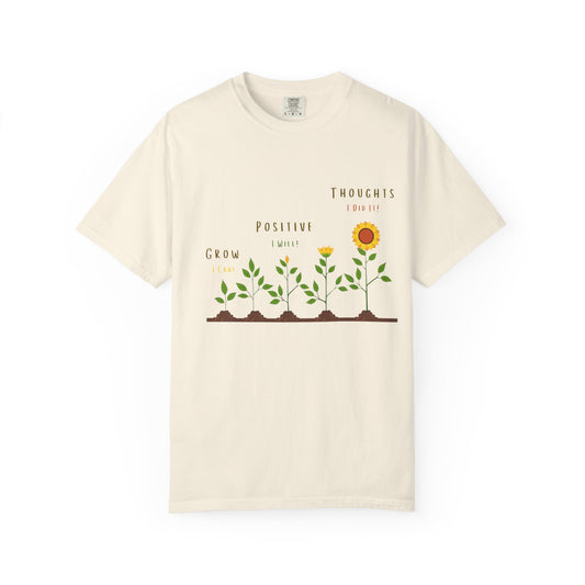 Positive Growth Unisex T-Shirt, Motivational Tee, Garden Inspired Apparel, Inspirational Gift, Eco-Friendly Fashion